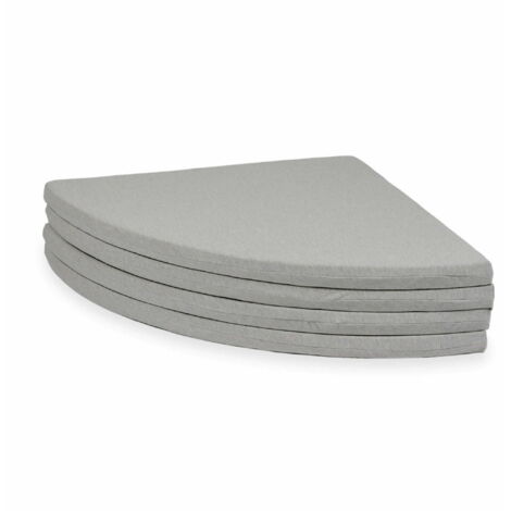 Tappeto da gioco per bambini 160 cm, rotondo, pieghevole, grigio chiaro