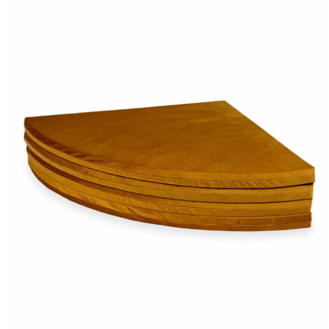 Tappeto da gioco per bambini 160cm, rotondo, pieghevole, velluto dorato