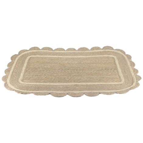 Tappeto da Ingresso Naturale 100x150cm, Decorativo e Pratico per la Casa, Ideale per Corridoi e Soggiorni