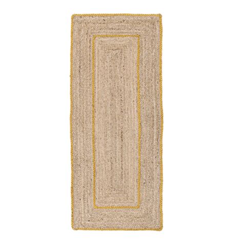 Tappeto da interno Ankit naturale 60 x 150 cm -Bianco