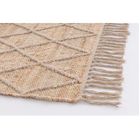 Tappeto da interno Shaila naturale 70 x 140 cm -Beige