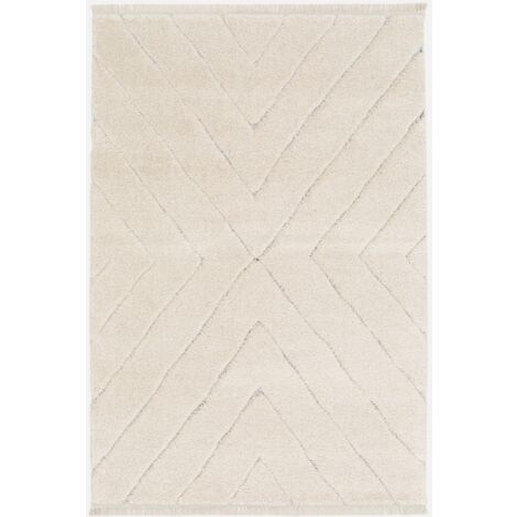 Tappeto da interno taftato crema
