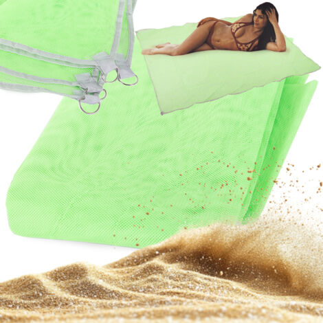 Tappeto da spiaggia a rete 200x150 verde (50) GABA