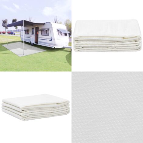 Tappeto da Tenda 100x1000 cm Bianco - Tappeto da campeggio - Tappeto da esterno