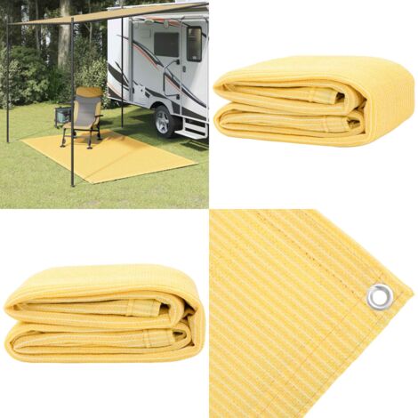Tappeto da Tenda 200x300 cm Beige - Tappeto da esterno - Tappeto per tenda