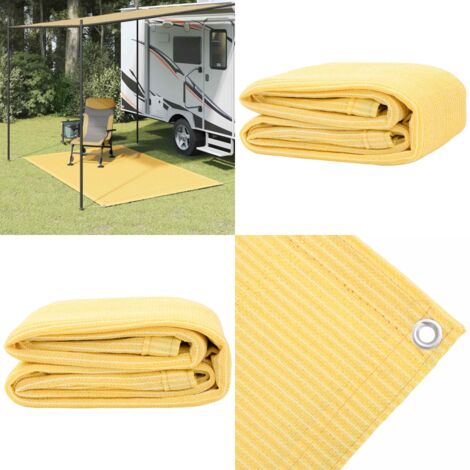 Tappeto da Tenda 250x300 cm Beige - Tappeto da esterno - Tappeto per tenda