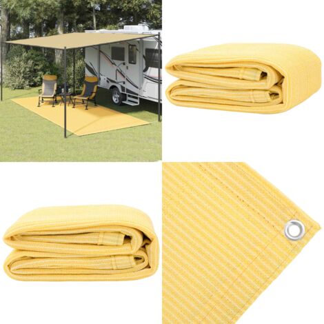 Tappeto da Tenda 250x550 cm Beige - Tappeto da esterno - Tappeto per tenda
