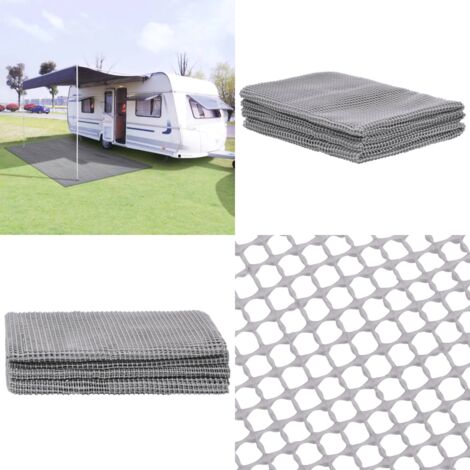 Tappeto da Tenda 250x550 cm Grigio Chiaro - Tappeto da campeggio - Tappeto esterno