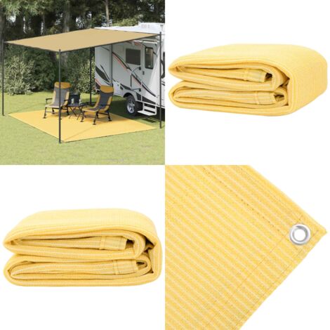 Tappeto da Tenda 300x400 cm Beige - Tappeto da esterno - Tappeto per tenda