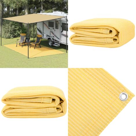 Tappeto da Tenda 300x500 cm Beige - Tappeto da esterno - Tappeto per tenda
