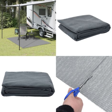 Tappeto da Tenda Antracite 2,5x2 m - Tappeto antiscivolo - Tappeto per tenda