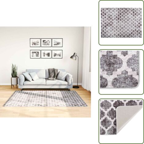 Tappeto decorativo - vidaXL Tappeto Lavabile 120x180 cm Multicolore Antiscivolo - Tappeto fonoassorbente