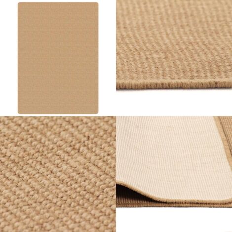 Tappeto di Iuta con Base in Lattice 70x130 cm Naturale - Tappeto naturale - Tappeto antistatico