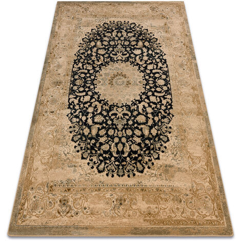 Tappeto di lana SUPERIOR Piemonte Rosone beige / blu scuro beige 235x350 cm