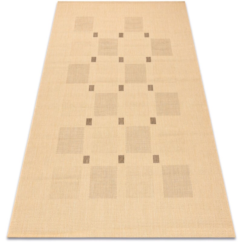 Rugsx - tappeto di spago sizal floorlux 20079 mais / caffè beige 80x150 cm