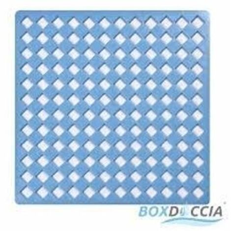 TAPPETO DOCCIA ENIGMA 50X50 CM BLU