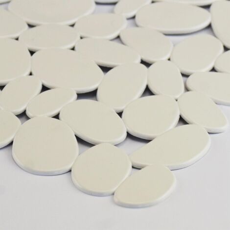 TAPPETO DOCCIA SASSOLINI CM.54X54 BIANCO