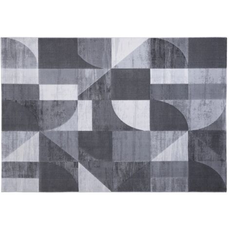 tappeto "double" grigio, 133x190 cm