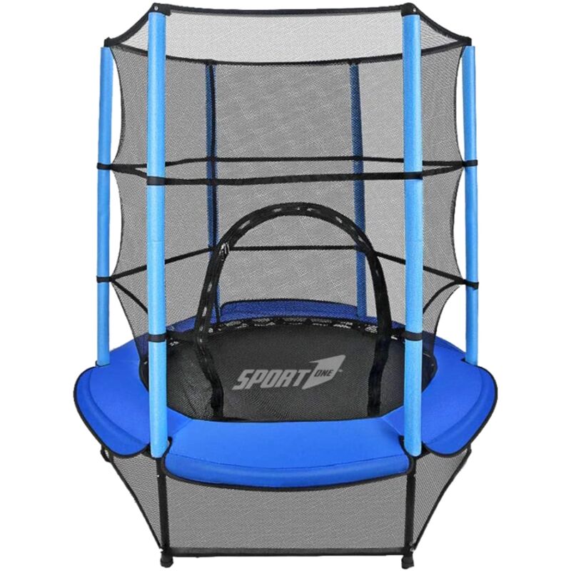 Trampolino Tappeto Elastico Diametro 140 Cm Per Bambini Con Rete