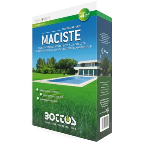 Tappeto erboso Maciste Bottos 1Kg, 5kg o 20kg per aree mediterranee - 1 Kg