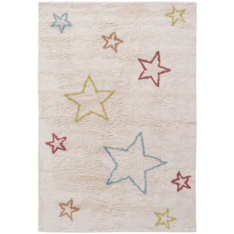 tappeto "fantasia 2" cotone multicolor, 150x100 cm