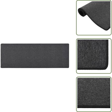 Tappeto fonoassorbente - vidaXL Tappeto Corsia Antracite 50x150 cm - Tappeto in polipropilene