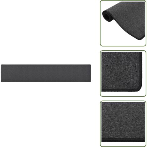 Tappeto fonoassorbente - vidaXL Tappeto Corsia Antracite 50x300 cm - Tappeto in polipropilene