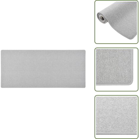 Tappeto fonoassorbente - vidaXL Tappeto Corsia Grigio Chiaro 50x100 cm - Tappeto per casa