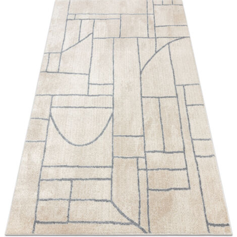 Tappeto FUSION 0806 crema / grigio chiaro - Geometrico, moderno, astratto beige 200x290 cm