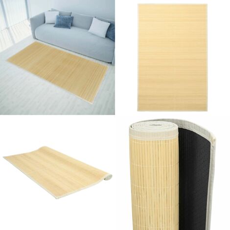 Tappeto in Bambù 100x160 cm Naturale - Tappeto naturale - Tappeto moderno
