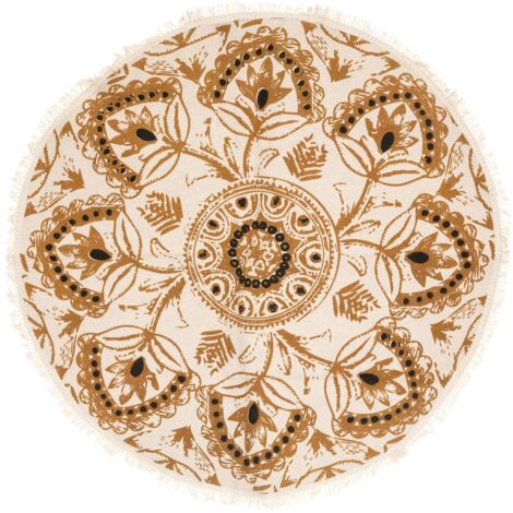 Tappeto in cotone stampato alban d90cm - Atmosphera créateur d'intérieur