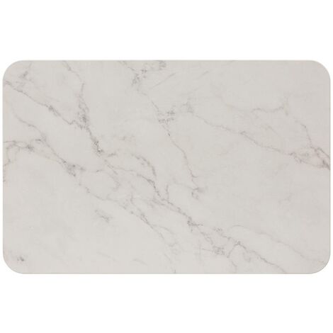 Tappeto in diatomite effetto marmo bianco lea 39x60cm - 5five