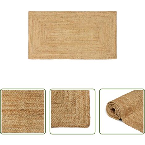 Tappeto in juta -  Tappeto da Area Beige 80 x 200 cm Juta