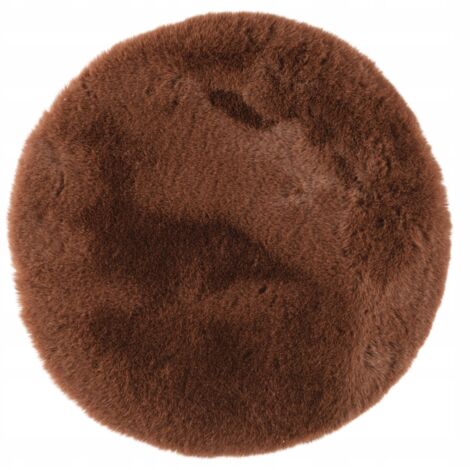 Tappeto in pelliccia color cioccolato per la stanza, 38 cm, 1 pz.