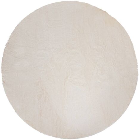 Tappeto in pelliccia couka bianco d118cm - Atmosphera créateur d'intérieur