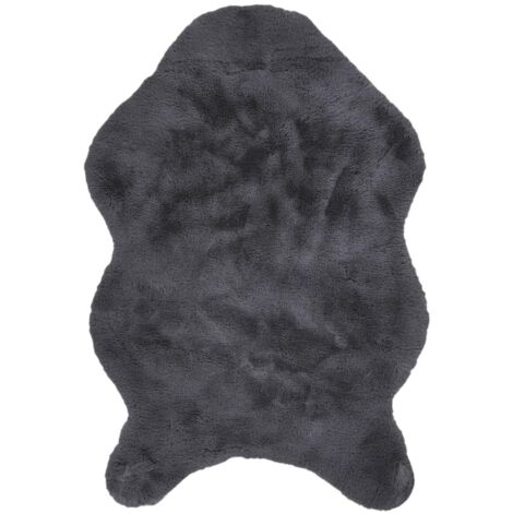Tappeto in pelliccia sintetica Cuso 90x60 cm grigio