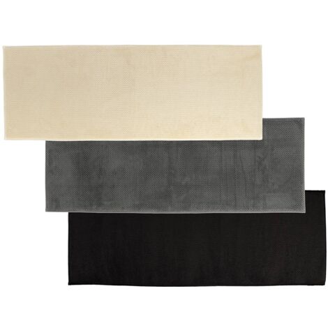 Tappeto in poliestere 40x120 cm - 3 colori assortiti: nero beige grigio - Tendance