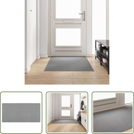 Tappeto in polipropilene -  Runner in Moquette Grigio chiaro 100 x 200 cm
