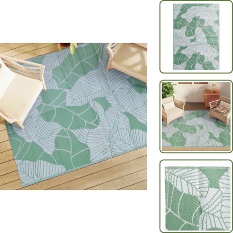 Tappeto in polipropilene - vidaXL Tappeto da Esterno ARAKIL Verde 160x230 cm PP - Tappeto resistente ai raggi UV