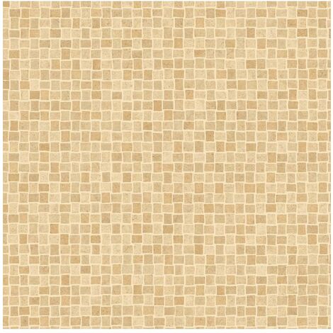 Tappeto in PVC Goffrato Impermeabile Mosaico Sabbia 50x120 cm