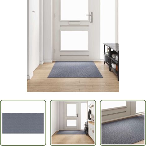 Tappeto in tessuto - Runner in Moquette Grigio chiaro 100 x 200 cm Tessuto