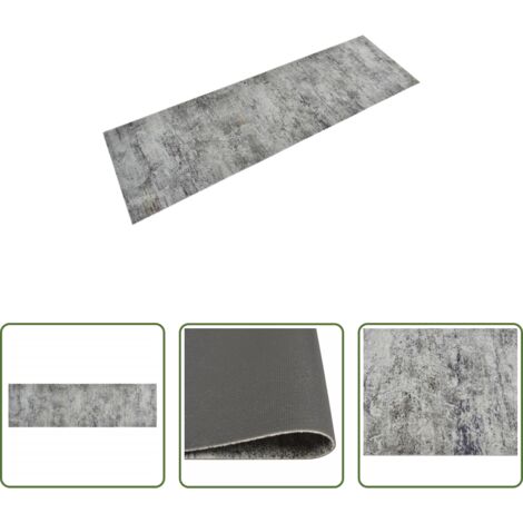 Tappeto in velluto -  Tappeto da Cucina Lavabile Beton 60x180 cm Velluto