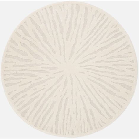 Tappeto interno rotondo crema, 160cm