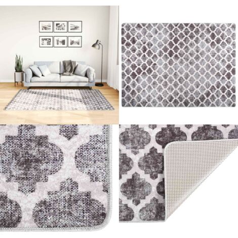 Tappeto Lavabile 120x180 cm Multicolore Antiscivolo - Tappeto antiscivolo - Tappeto morbido