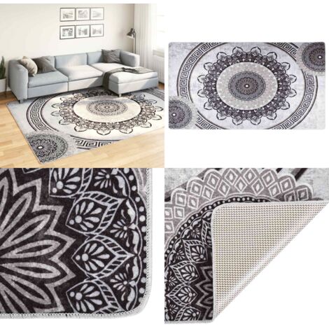 Tappeto Lavabile 190x300 cm Multicolore Antiscivolo - Tappeto antiscivolo - Tappeto in velluto