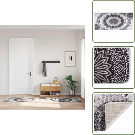 Tappeto Lavabile 80x300 cm Multicolore Antiscivolo