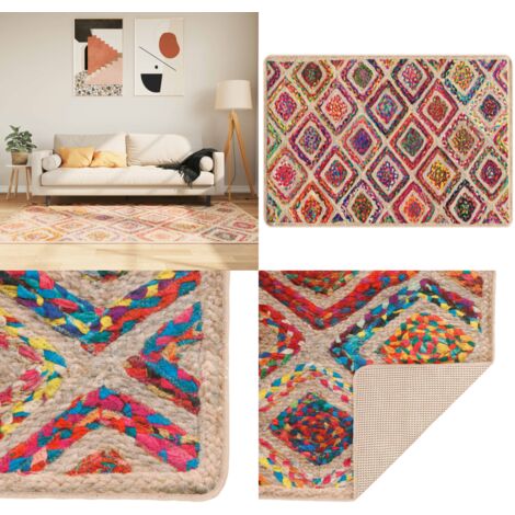 Tappeto Lavabile Multicolore 120x180 cm Antiscivolo - Tappeto lavabile - Tappeto morbido