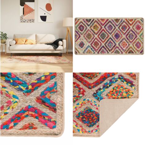 Tappeto Lavabile Multicolore 80x150 cm Antiscivolo - Tappeto lavabile - Tappeto morbido