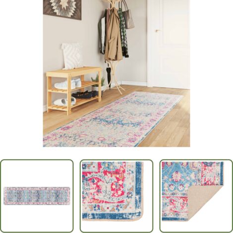 Tappeto lavabile -  Tappeto Lavabile Multicolore 80x300 cm