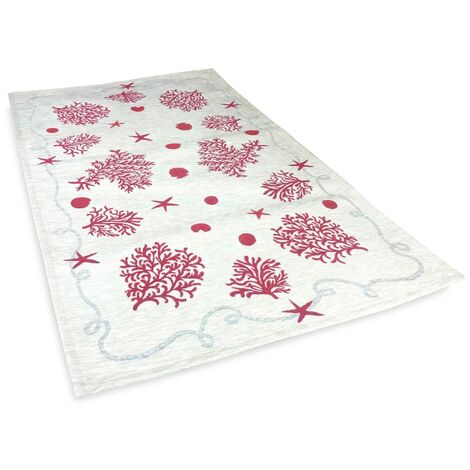 TAPPETO MARE MARINO CORALLI ROSSO Cm. 85x150